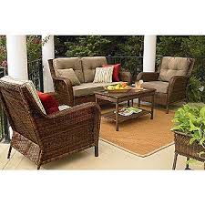 This Is What We Ended Up Getting For The Porch Mayfield 4 Pc Deep Sea Patio Furniture Sets Replacement Cushions Outdoor Patio Furniture Replacement Cushions