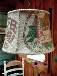 Maybe On Small Chandlier Shades On Hanging Lights Or Over Dining Table Jute Kaffeesacke Kaffee Jutesack