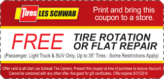 Les Schwab Free Tire Rotation Coupon August 2014 Free Tire Les Schwab Coupons