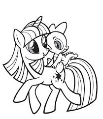 My Little Pony Coloring Pages Twilight Sparkle And Spike My Little Pony Coloring My Little Pony Drawing My Little Pony Twilight