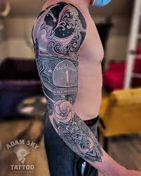 Half Moon Bay By Adam Sky Morningstar Tattoo Belmont Bay Area California Tattoos