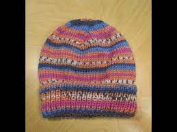Quick knit in super bulky yarn. How To Knit Easy Hat With Circular Needles Youtube
