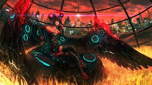 Click on the name or picture to get another frame that has a call button. 4594425 Original Characters Fire Black Hair Artwork Futuristic Red Eyes Cyborg Anime Girls Digital Art Short Hair Wings Anime Fantasy Art Women Angel City Manga Wallpaper Mocah Hd Wallpapers