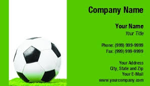 Your sports business card can be a simple tool to communicate your contact details or you can expand it slightly to list a range of services you provide making it a mini promotional brochure. Sports Business Cards