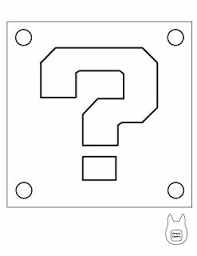 Otaku Crafts Mario Block Fabric Storage Cube Super Mario Bros Party Super Mario Coloring Pages Mario Crafts