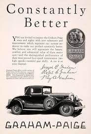1929 Ad Antique Graham Paige Model 827 Enclosed Automobile Car Vehicle Car Advertising Automobile Cars