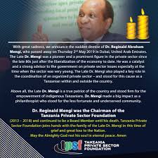 Wife to the late billionaire reginald mengi has spoken for the first time since his passing. Billionaire Reginald Mengi S Body Arrives In Tz Did You Know His 1st Wife Daily Active