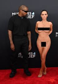 If Kanye thinks this is fashion, he should try it himself next time.  Forcing your wife to stand naked next to you while youre fully covered  isnt edgy, its humiliating.