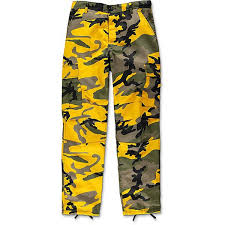 Black And Orange Cargo Pants Rothco Bdu Stinger Yellow Camo Cargo Pants 50 Liked On Polyvore Featuring Pants Camo Trousers Camouf Camouflage Cargo Pants Camo Cargo Pants Cargo Pants