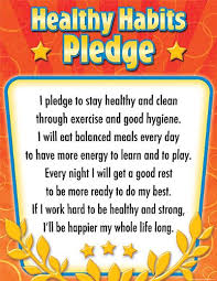 Teacher Created Resources Healthy Habits Pledge Chart