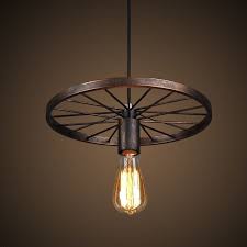 Vintage Chandeliers American Iron Loft Industrial Wheel Light For Coffee Hall Bar Chandelier Wish Rustic Ceiling Lights Retro Lighting Fixture Diy Chandelier