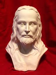 Ceramic Bisque Bust of Jesus Christ: Ready to Paint DIY Art (9" X 6")