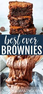 Best Ever Brownies Recipe Best Ever Brownies Brownie Recipes Homemade Brownies Easy
