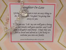 Future Daughter In Law Wedding Gift Bracelet Welcome To The Family Keepsake Daughter In Law Gifts Anniversary Gifts For Parents First Wedding Anniversary Gift