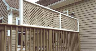 What is a good substitute for lattice? Adding A Lattice Privacy Screen To Existing Deck Railing