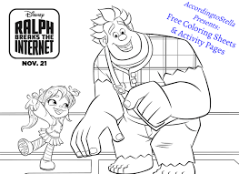 We were stoked to get the invite to the premier but i didn't have super high hopes for the movie. Ralph Breaks The Internet Free Downloadable Activity Pages Ralphbreakstheinternet According To Stella