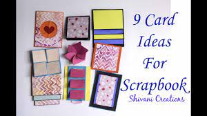 Don't throw away those scraps! 9 Card Ideas For Scrapbook How To Make Scrapbook Pages Youtube