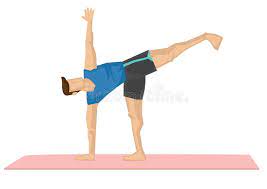 Check spelling or type a new query. Illustration Of A Strong Man Practicing Yoga With A Half Moon Po Stock Vector Illustration Of Hatha Male 127606765