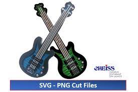 Download 3d Layered Electric Guitar Guitar Svg 1238102 Cut Files Design Bundles