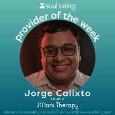 🌟 Provider of the Week: Jorge Calixto, LMHC-D of JMarx Therapy! 🌟 Jorge  Calixto provides a welcoming, non-judgmental space where clients can  explore, heal, and grow. At JMarx Therapy, Jorge uses an