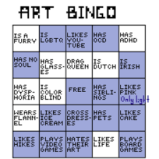 Discover the magic of the internet at imgur, a community powered entertainment destination. Pixilart Artist Bingo By Ther3alalex