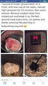 From Frozen To Cooked Ground Beef In The Instant Pot Instant Pot Recipes Instapot Recipes Pot Recipes
