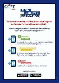 Le compte personnel de formation est une nouvelle modalité d'accès à la formation créée par la loi relative à la formation professionnelle. Cpf Compte Personnel De Formation Les Formations Onet Technologies Referencees Onet France