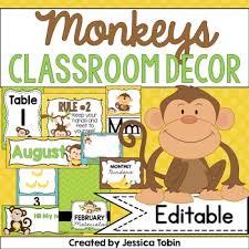 Both companies have full assortments of related designs with all the classroom… continue rea… Monkey Themed Classroom Decor By Jessica Tobin Elementary Nest