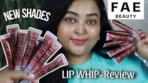 FAE BEAUTY LIP WHIP|| 8 NUDE SHADES|| Review & Swatches|| NEW SHADES for  ALL SKINTONES #nonsponsored