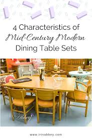 Roomstogo.com has been visited by 100k+ users in the past month 4 Characteristics Of Mid Century Modern Dining Table Sets Iris Abbey