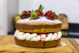 The classic victoria sponge cake is always a winner. Strawberry Sponge Cake With Caramel Strawberries James Martin Chef