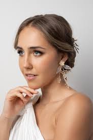 Melea Gold Bridal Earrings