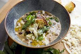Frank De Carlo S Black Chickpea Soup Recipe Recipe Soup And Sandwich Veggie Recipes Chickpea Soup