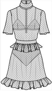 Encuentre ideas sobre bocetos de moda y dibujos de moda. Dress Fashion Flat Sketch Template Fashion Drawing Dresses Fashion Design Clothes Fashion Design Sketches