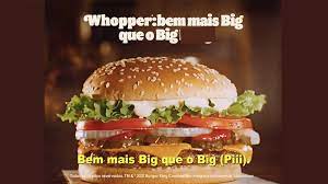 Burger King Compara Tamanho Do Whopper Com O Do Big Mac Publicitarios Criativos
