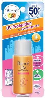 All in all, titanium dioxide is a famous sunscreen agent and for good reason, it gives broad spectrum uv protection (best at uvb and uva ii), it's highly stable, and it has a good safety. Biore Uv Perfect Block Milk Moisture Ingredients Explained
