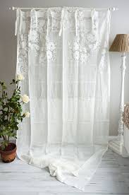 Gardine Schleifengardine Vorhang Schal Landhaus Shabby Chic Brocante Ebay Vorhange Wohnzimmer Gardinen Vorhange