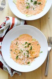 Butternut Squash Ravioli In A Red Pepper Cream Sauce Butternut Squash Ravioli Butternut Squash Ravioli Sauce Homemade Ravioli