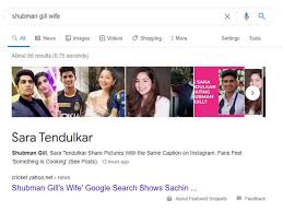 This was my best knock of the season. Shubman Gill Sara Tendulkar Another Google Goof Up Search Query Shows Sara Tendulkar As Shubman Gill S Wife Cricket News