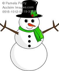 Snowman and little bird image. Clip Art Image Of A Snowman Coloring Page