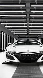 Acura Nsx White Monochrome 4k Ultra Hd Mobile Wallpaper Nsx Acura Nsx Car Showroom