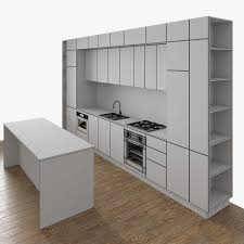 They are also built with the best materials that increase the durability. Modern Kitchen With Built In Appliances 12 3d Model Download 3d Model Modern Kitchen With Built In Appliances 12 22729 3dbaza Com