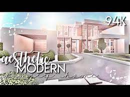 Roblox Bloxburg Aesthetic Modern Family Home 94k House Build Youtube Modern one story houses on bloxburg modern houses. roblox bloxburg aesthetic modern family home 94k house build