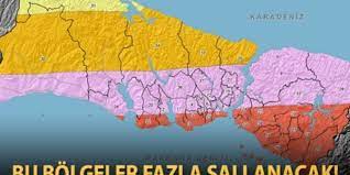 Çalışma sayesinde, her bir ilçeye özgün sorunlar teşhis edildi. Istanbul Da Deprem Riski Altindaki Bolgeler Memurlar Net