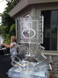 ice sculpture luge for wedding