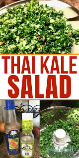 Houston S Kale Salad Recipe Copycat W Thai Peanut Dressing Recipe Kale Salad Salad Dressing Recipes Peanut Salad