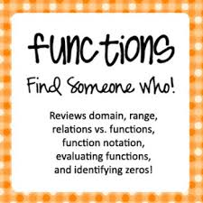 Functions Find Someone Who Algebra Lessons Teaching Algebra Teaching Math