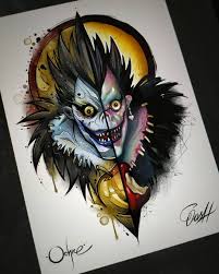 Dios De La Muerte Ryuk Death Note Fanart Note Tattoo Death Note