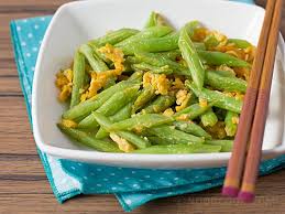 Stir Fried French Beans With Egg Asian Vegetables French Bean Delicious Veggies