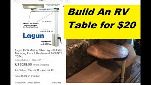 The lagun adjustable & swivelling rv table mount system is the perfect choice when space is at a premium. Make Your Own Rv Table 20 Lagun Style Youtube